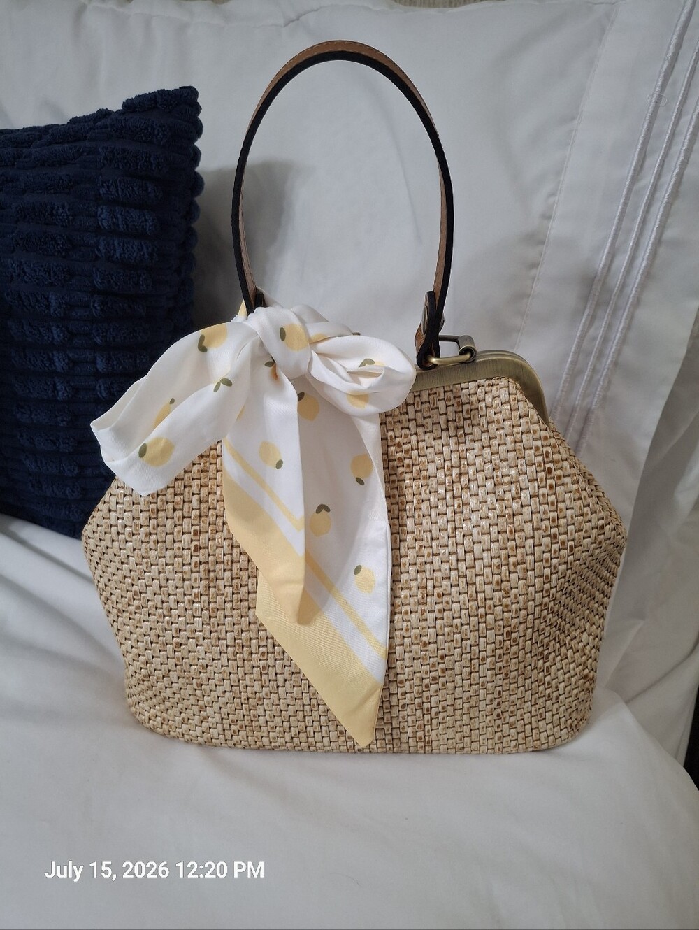 Patricia Nash Straw Woven Tote Bag